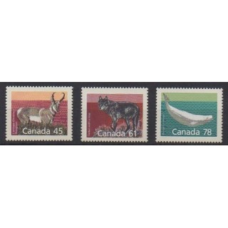 Acheter cette série de timbres du Canada de l'année 1990 (No 1125/1127).