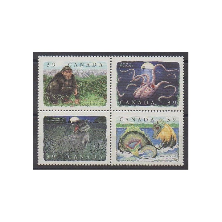 Buy this set of stamps of Canada of the year 1990 (Nb 1158A/1158D).