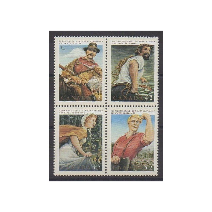 Buy this set of stamps of Canada of the year 1992 (Nb 1269/1272).