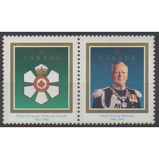 Acheter cette série de timbres du Canada de l'année 1992 (No 1283/1284).