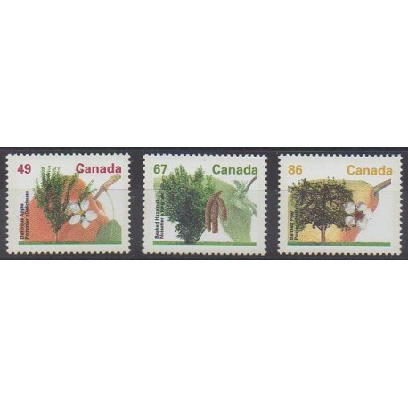 Canada - 1992 - Nb 1293/1295 - Trees - Fruits or vegetables