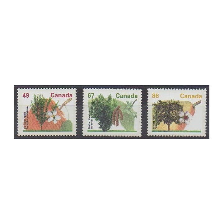 Buy this set of stamps of Canada of the year 1992 (Nb 1293/1295).