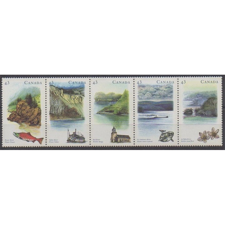 Buy this set of stamps of Canada of the year 1993 (Nb 1329/1333).