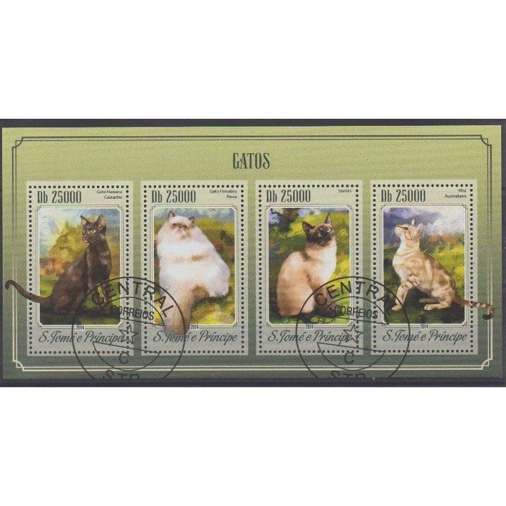 Buy this set of stamps of Saint Thomas and Prince of the year 2014 (Nb 4618/4621). - Used
