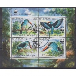 Saint Thomas and Prince - 2014 - Nb 4518/4521 - Endangered species - WWF - Birds - Used