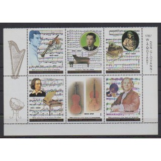 Acheter cette série de timbres de Corée du Nord de l'année 1987 (No 1860/1865).