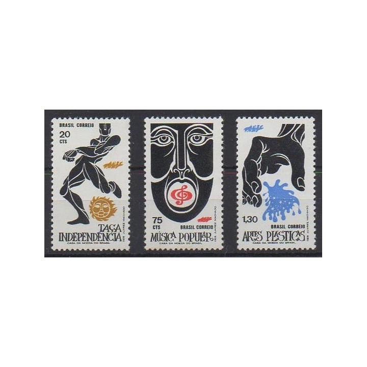 Buy this set of stamps of Brazil of the year 1972 (Nb 1001/1003).