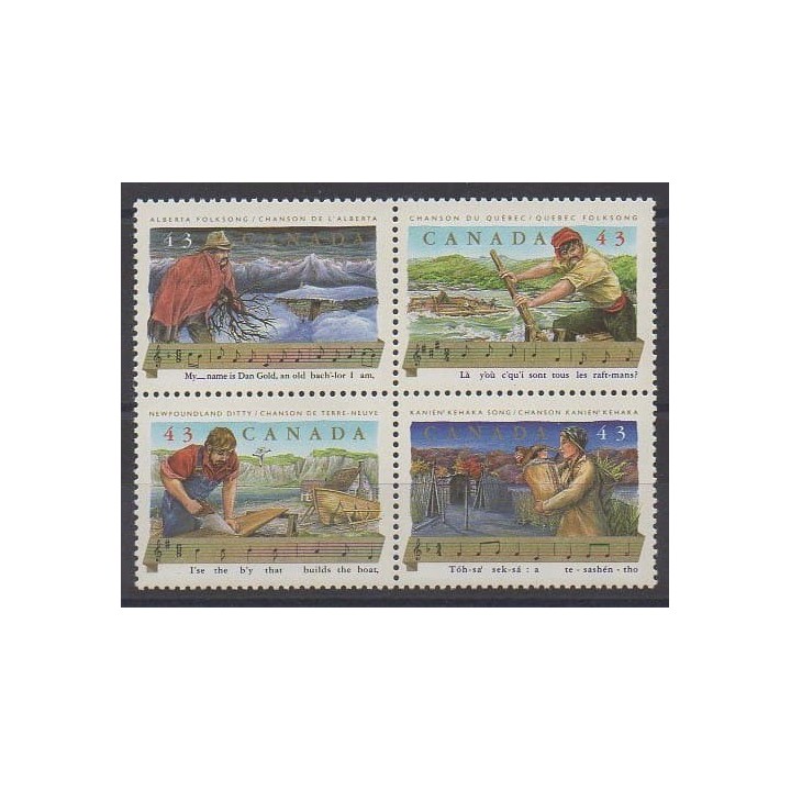 Acheter cette série de timbres du Canada de l'année 1993 (No 1334/1337).
