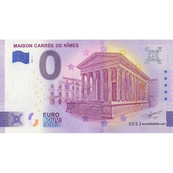 Euro banknote memory - 2024 - Maison carrée de Nîmes - (Gard)