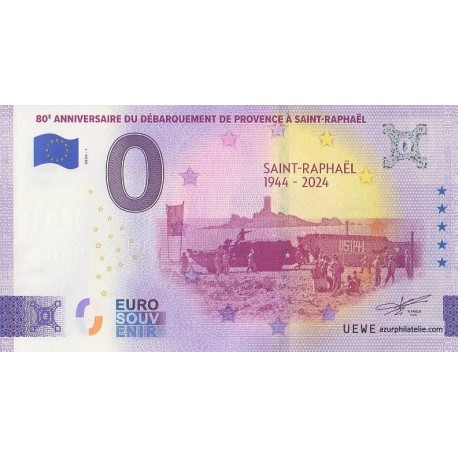 Euro banknote memory - 83 - 80ème anniversaire du débarquement de Provence - 2024-1