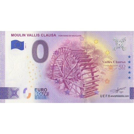 Euro banknote memory - 84 - Moulin Vallis Clausa - 2024-4