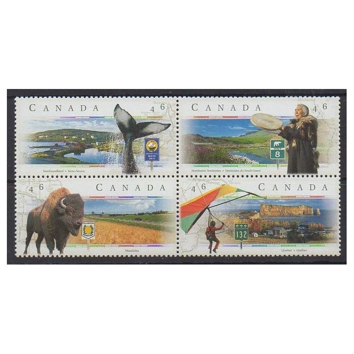Acheter cette série de timbres du Canada de l'année 1999 (No 1643/1646).