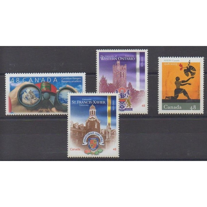 Acheter cette série de timbres du Canada de l'année 2003 (No 1993/1996).