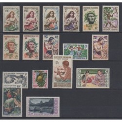 Polynesia - Complete year - 1958 - Nb 1/13 - PA1/PA4