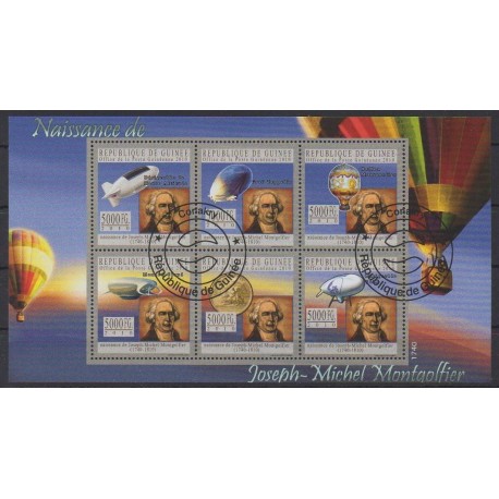 Guinea - 2010 - Nb 5098/5103 - Hot-air balloons - Airships - Used