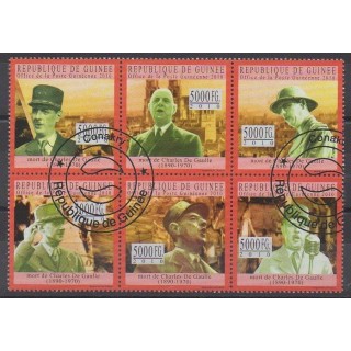 Acheter cette série de timbres de Guinée de l'année 2010 (No 5050/5055). - Oblitéré