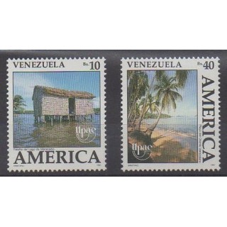 Acheter cette série de timbres du Venezuela de l'année 1990 (No 1510/1511).