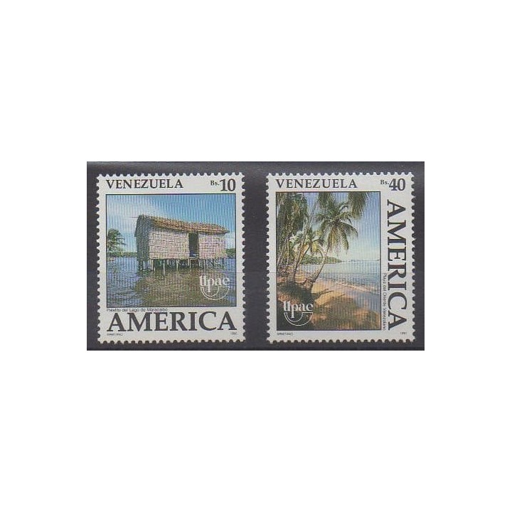 Buy this set of stamps of Venezuela of the year 1990 (Nb 1510/1511).