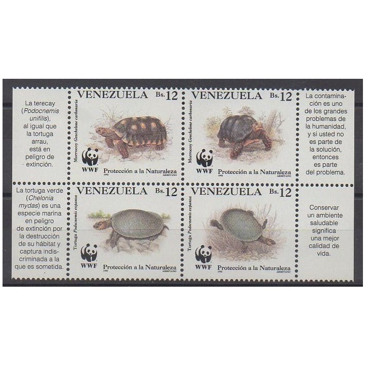 Buy this set of stamps of Venezuela of the year 1992 (Nb 1584/1587).