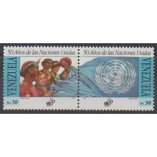 Buy this set of stamps of Venezuela of the year 1995 (Nb 1752/1753).