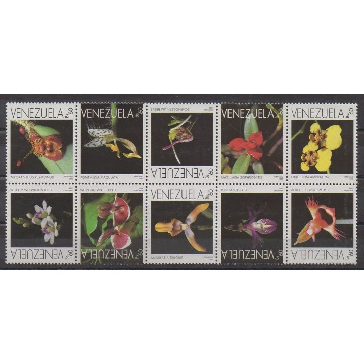 Acheter cette série de timbres du Venezuela de l'année 1996 (No 1847/1856).