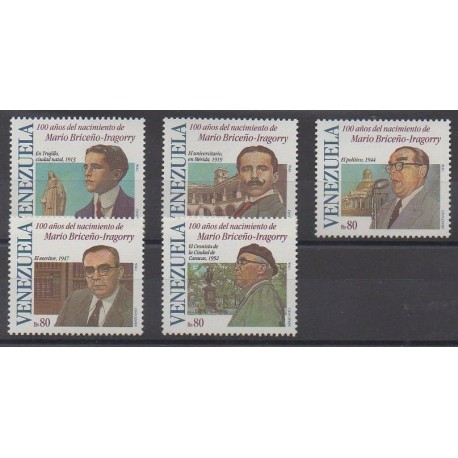 Venezuela - 1996 - Nb 1837/1841 - Celebrities