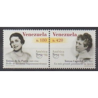 Buy this set of stamps of Venezuela of the year 1998 (Nb 2153/2154).