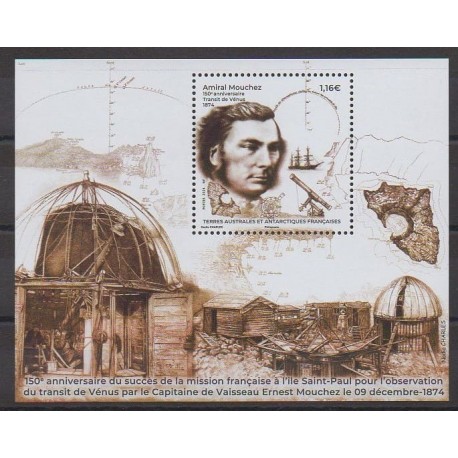 French Southern and Antarctic Lands - Blocks and sheets - 2024 - Nb BF Amiral Mouchez - Astronomy