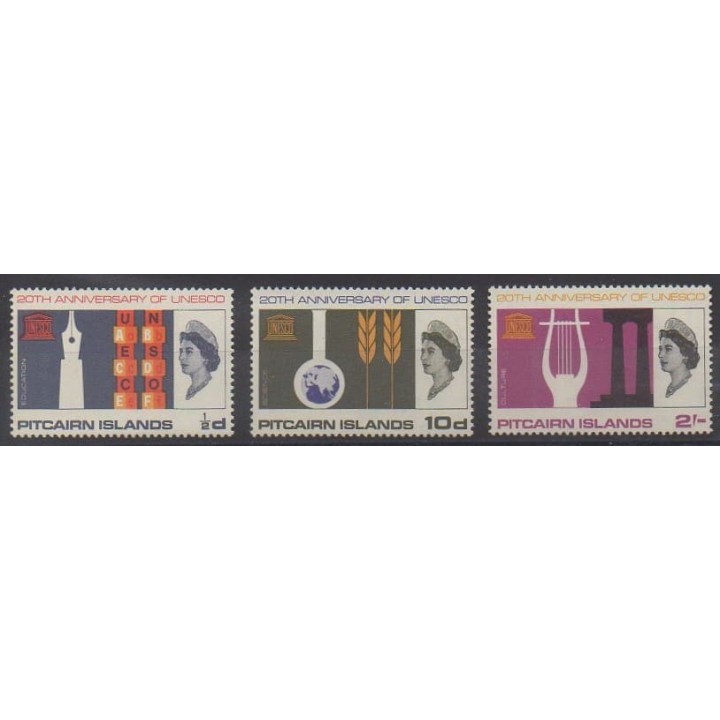 Buy this set of stamps of Pitcairn of the year 1966 (Nb 63/65).