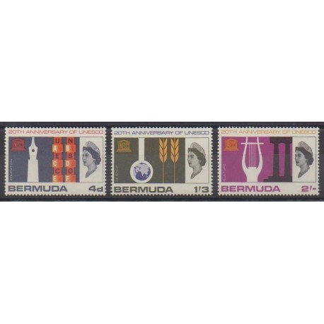 Bermudes - 1966 - No 195/197 - Nations unies