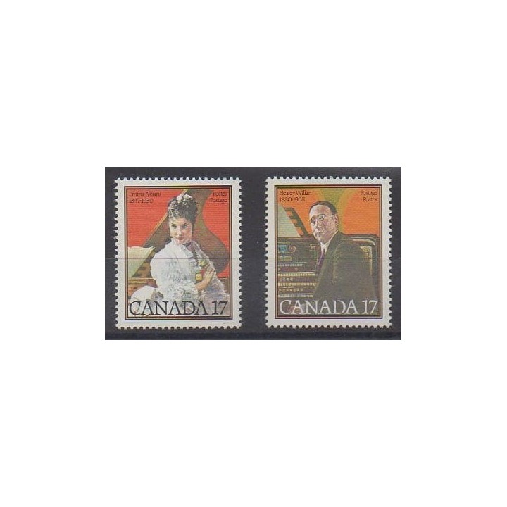 Acheter cette série de timbres du Canada de l'année 1980 (No 739/740).