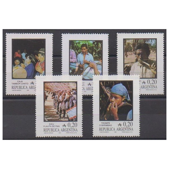 Buy this set of stamps of Argentina of the year 1985 (Nb 1490/1494).