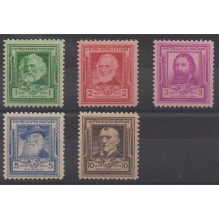 Buy this set of stamps of United States of the year 1940 (Nb 428/432). - Mint hinged