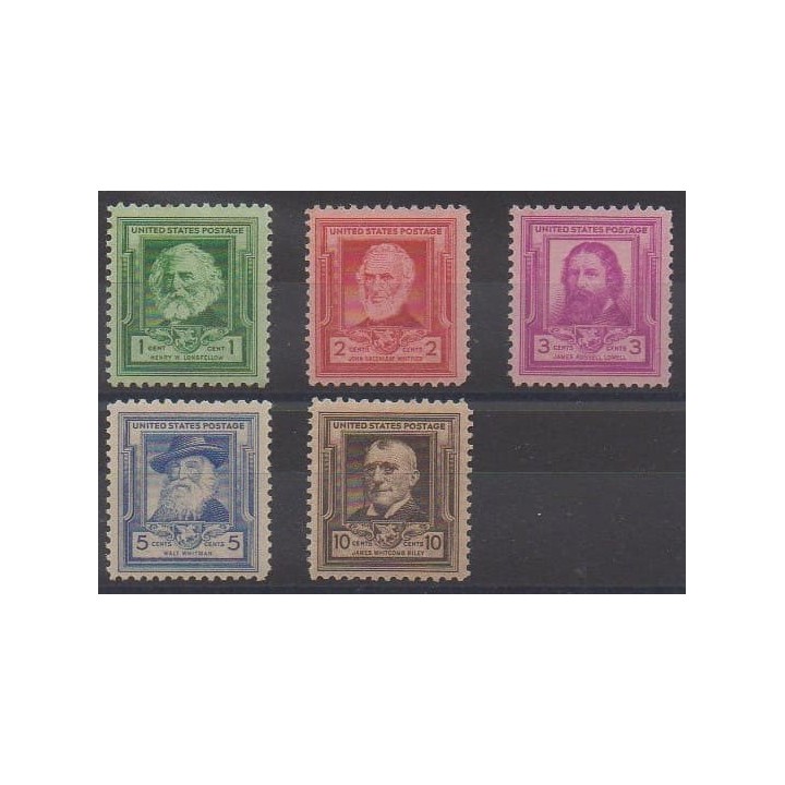 Acheter cette série de timbres des États-Unis de l'année 1940 (No 428/432). - Neuf avec charnière