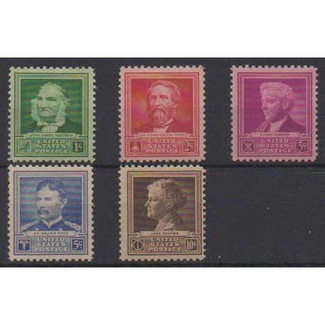 United States - 1940 - Nb 433/437 - Science - Mint hinged