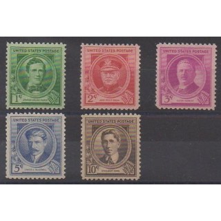 Acheter cette série de timbres des États-Unis de l'année 1940 (No 418/422). - Neuf avec charnière
