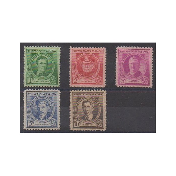 Buy this set of stamps of United States of the year 1940 (Nb 418/422). - Mint hinged
