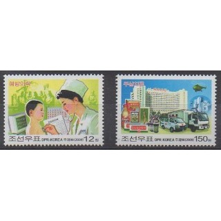 Acheter cette série de timbres de Corée du Nord de l'année 2009 (No 3803/3804).