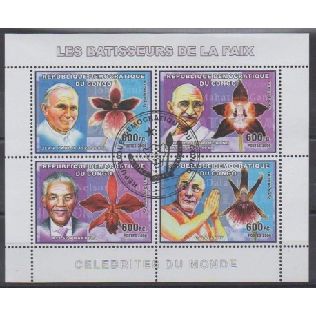 Congo (Democratic Republic of) - 2006 - Nb 1695/1698 - Celebrities - Used