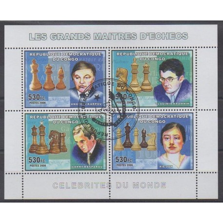 Congo (Democratic Republic of) - 2006 - Nb 1769/1772 - Chess - Used