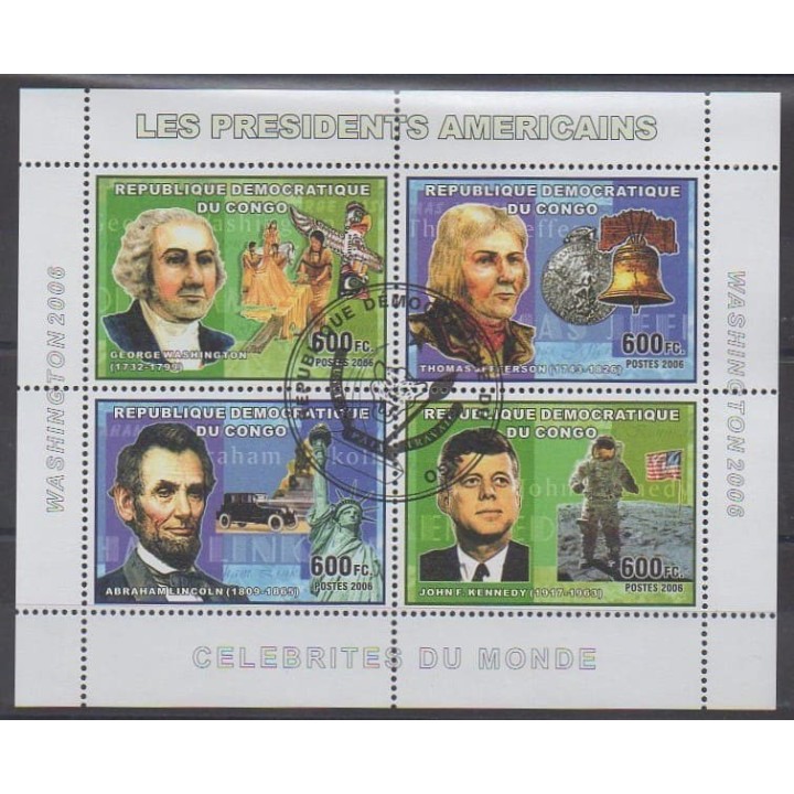 Acheter cette série de timbres de la République Démocratique du Congo de l'année 2006 (No 1765/1768). - Oblitéré