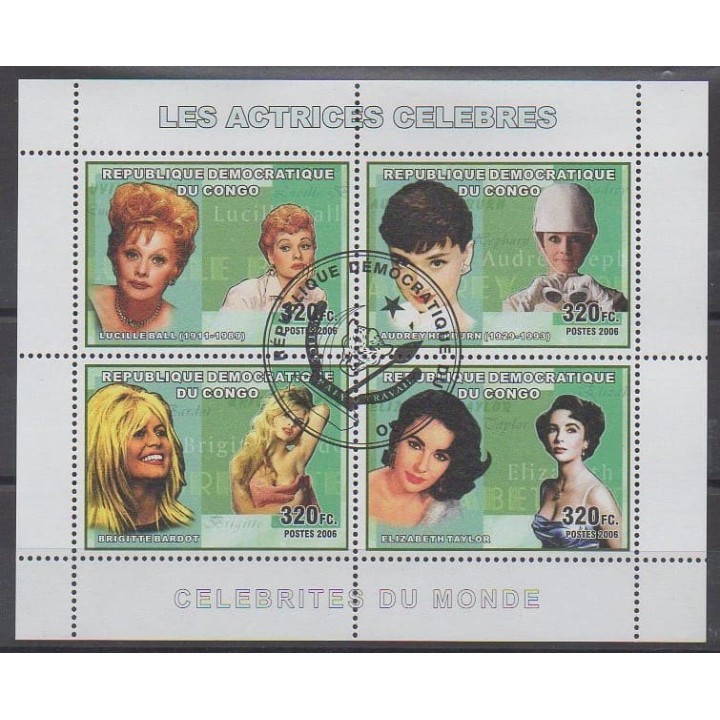 Acheter cette série de timbres de la République Démocratique du Congo de l'année 2006 (No 1729/1732). - Oblitéré