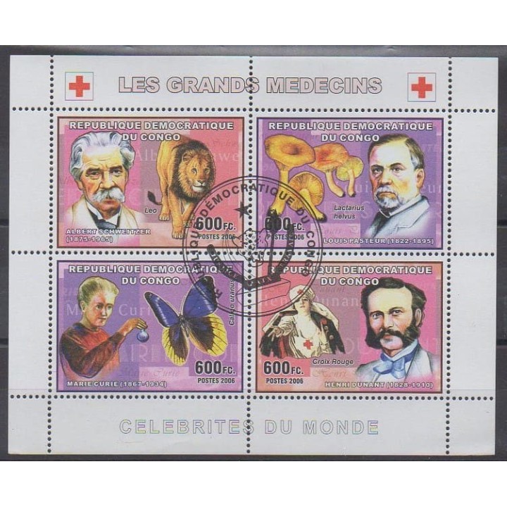 Acheter cette série de timbres de la République Démocratique du Congo de l'année 2006 (No 1777/1780). - Oblitéré