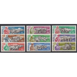 Mongolia - 1961 - Nb 209/217 - Mamals