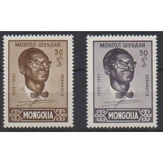 Buy this set of stamps of Mongolia of the year 1961 (Nb 191/192).