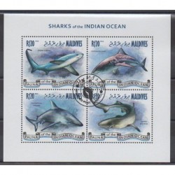 Maldives - 2014 - Nb 4321/4324 - Sea life - Used