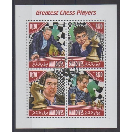 Maldives - 2014 - Nb 4385/4388 - Chess - Used