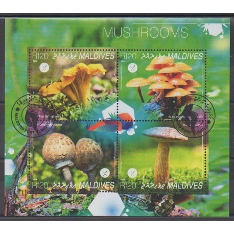 Maldives - 2014 - No 4489/4492 - Champignons - Oblitérés