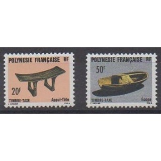 Acheter cette série de timbres de Polynésie de l'année 1987 (No T8/T9).
