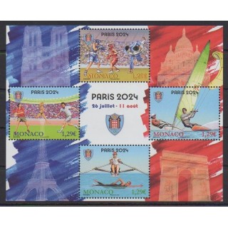 Acheter cette série de timbres de Monaco de l'année 2024 (No 3452/3455).